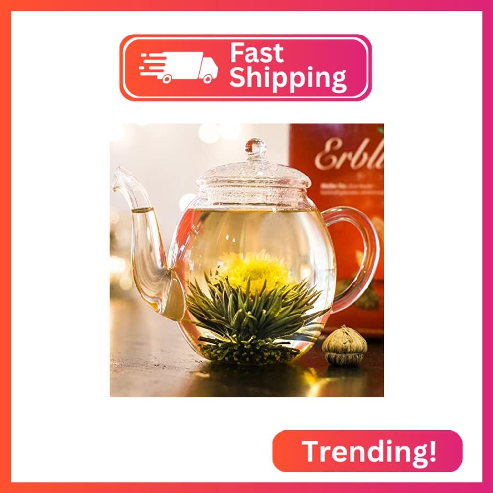 Creano Blooming Tea Sampler in a Classy Gift Box to Try – White Tea – Gift for W