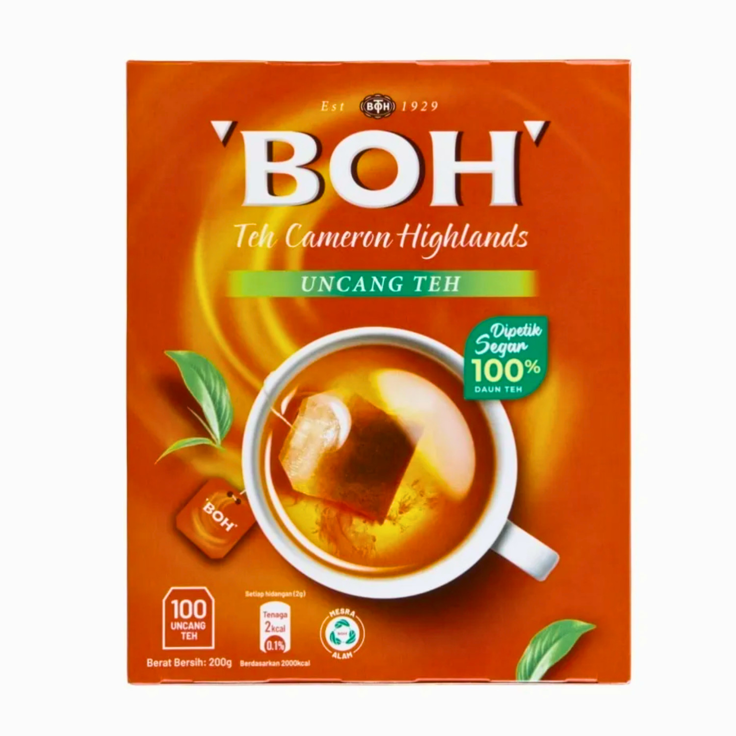 BOH Tea Sachet Tea Cameron Highlands (100pcs) 200g Free Shipping