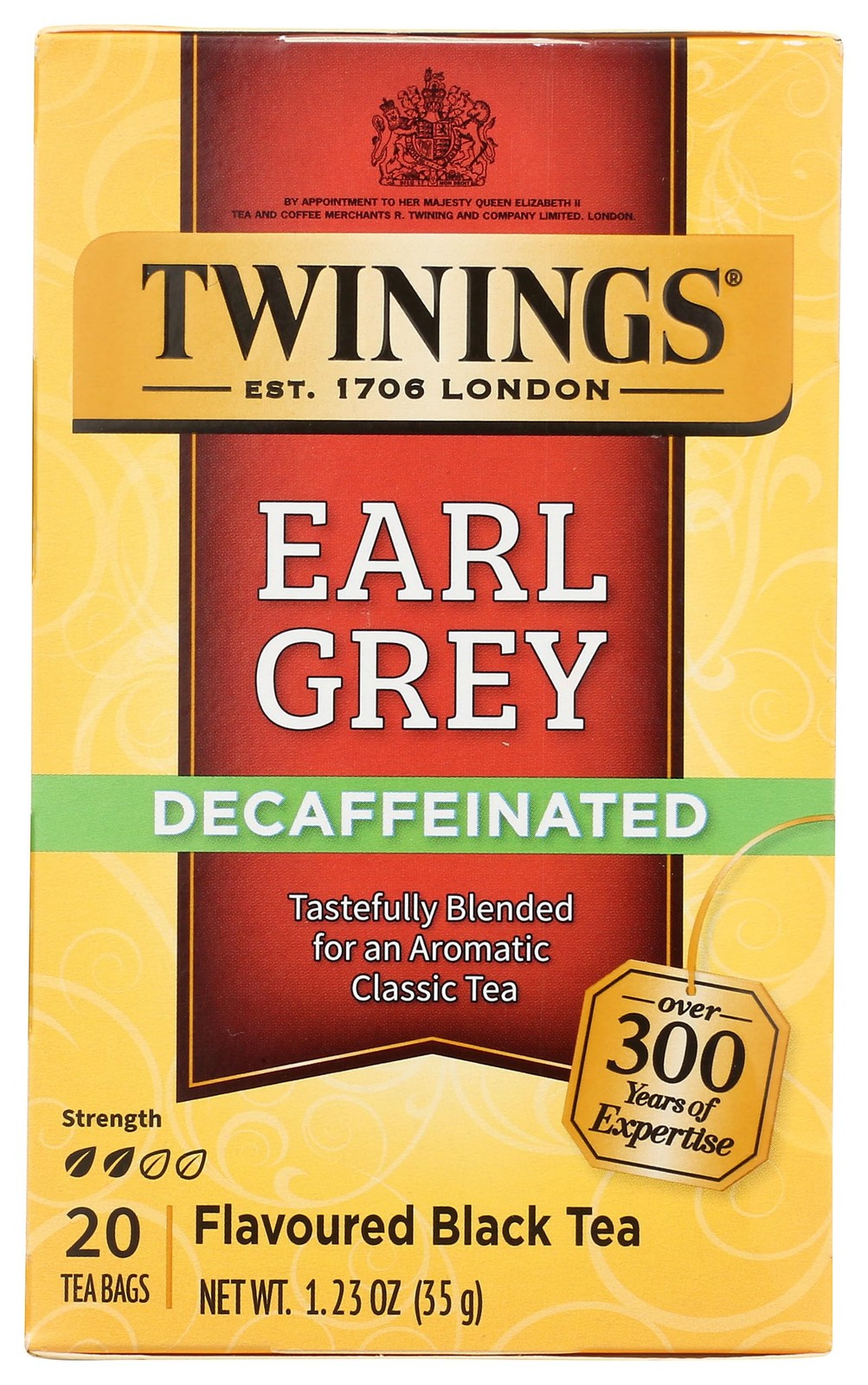 TWININGS TEA, TEA,DECAF,EARL GREY 20 BAG 20 Count, No Color