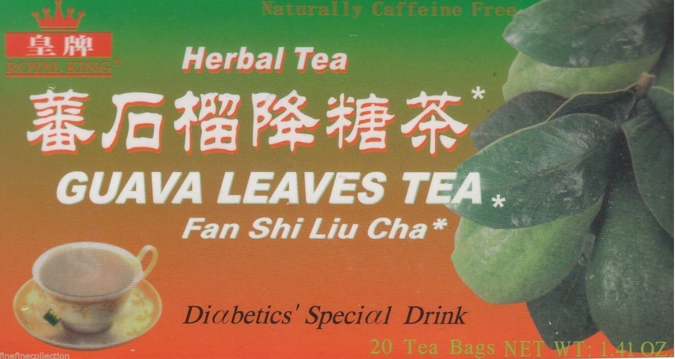 Royal King Natural Guava Leaves Herbal Tea (20 Tea Bags) – 3 box pack