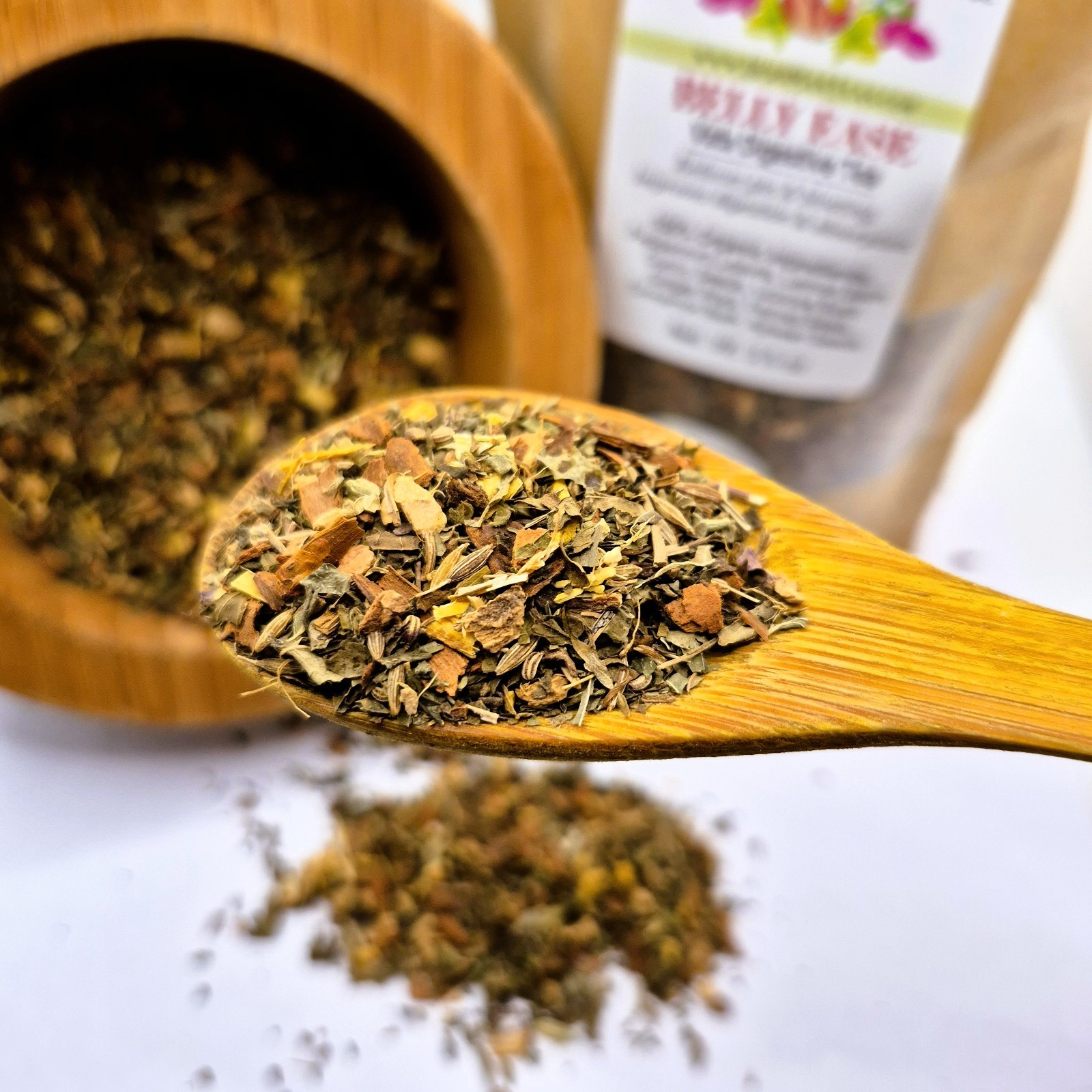 BELLY EASE- Digestive Tea for gas, bloating, weak digestion by Master Herbalist