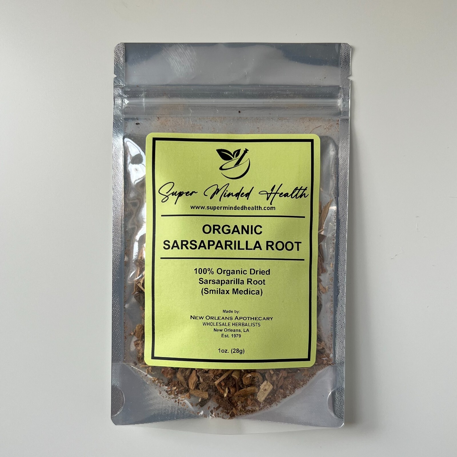 Sarsaparilla Root | C/S Organic Dried Cut and Sifted | Smilax Medica