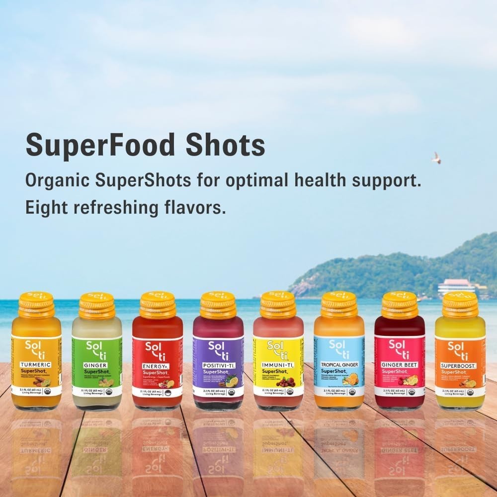 Organic Ginger SuperShot: Immune-Boosting Cold-Pressed Juice – 25.2 Fl Oz