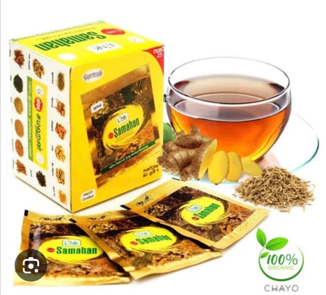 New 100% Natural Samahan Ayurvedic Herbal Ceylon Tea Natural Drink (10 Packs)
