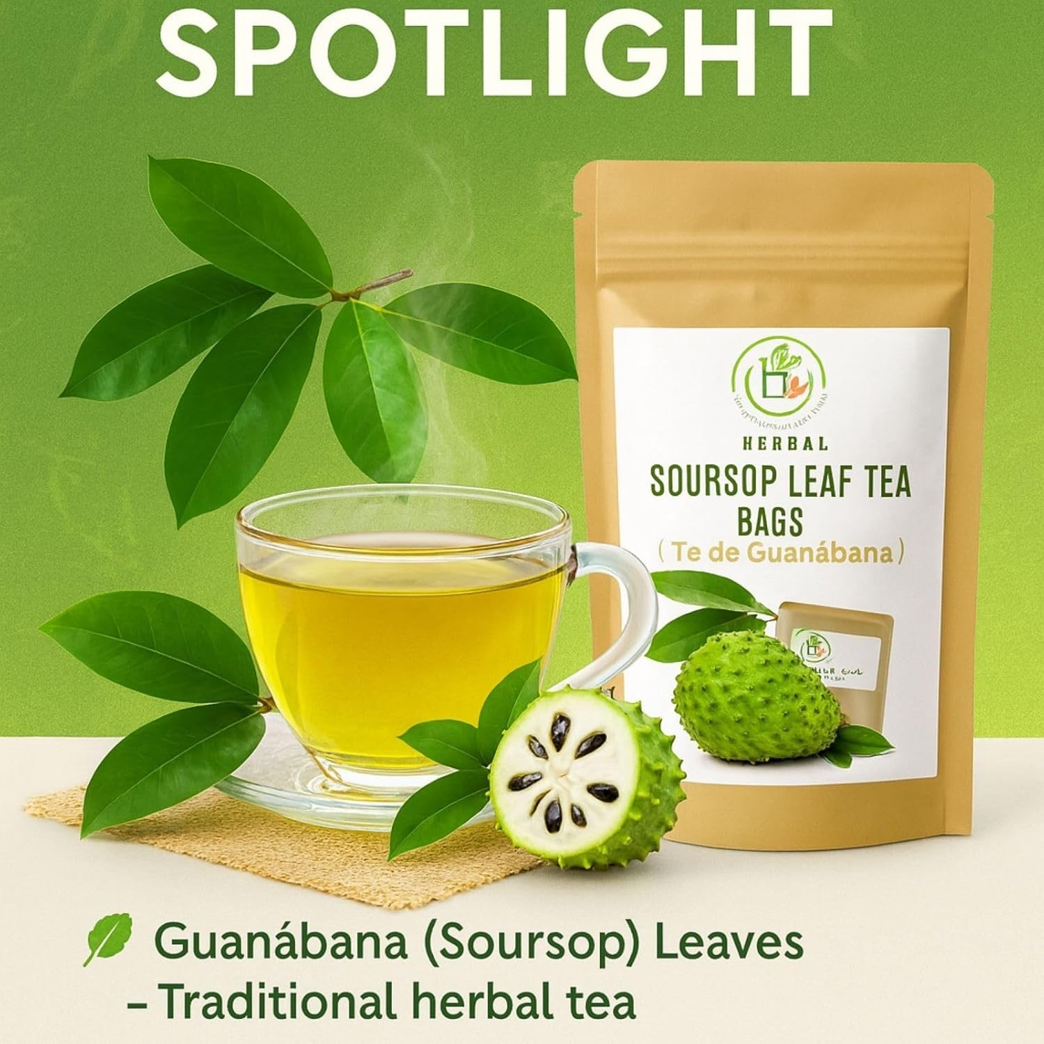 Guanábana (Soursop) Herbal Tea– 50 Bags by BexpertsUSA