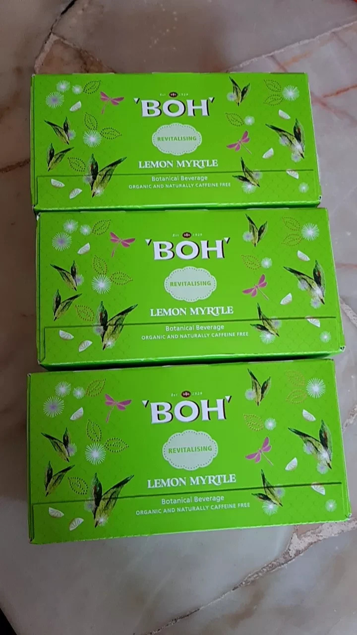 BOH Lemon Myrtle Herbal Tea – 25 Bags Relaxing Lemongrass Lime Citrus Blend
