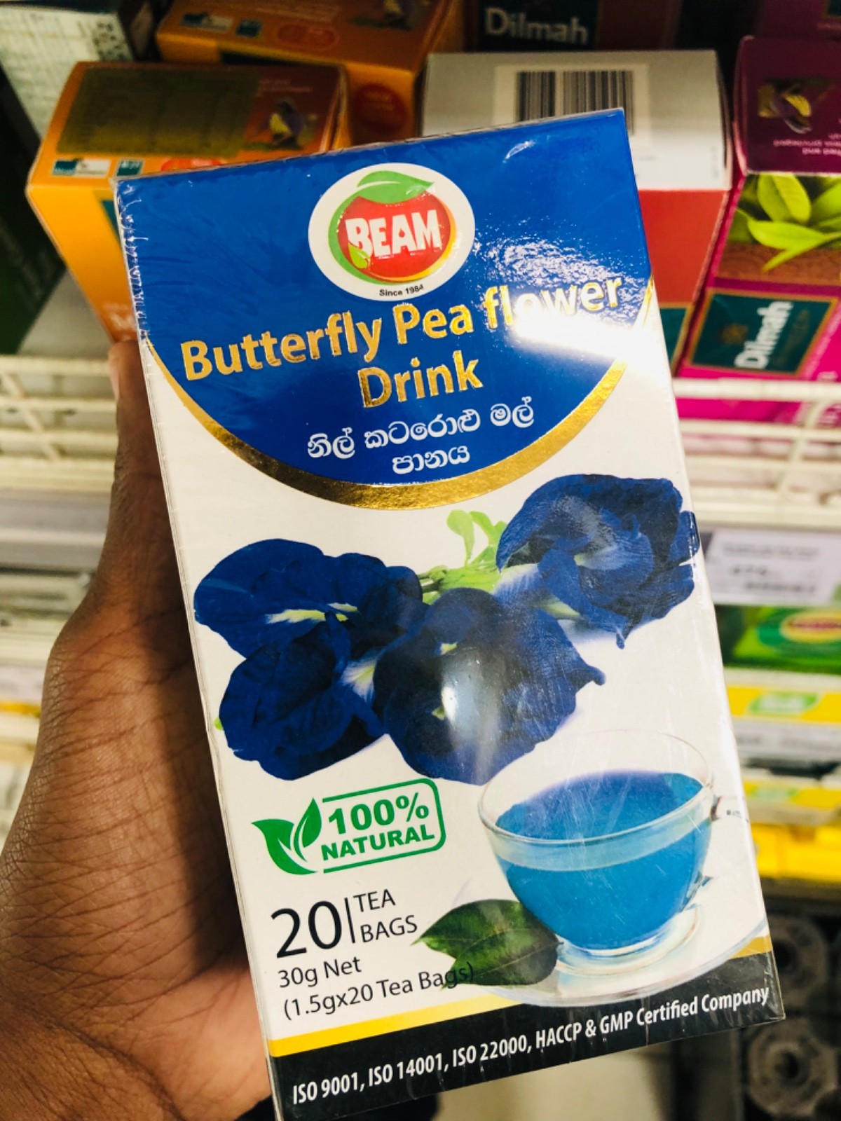 Blue Butterfly Pea Flower Drink (20 Tea Bags)