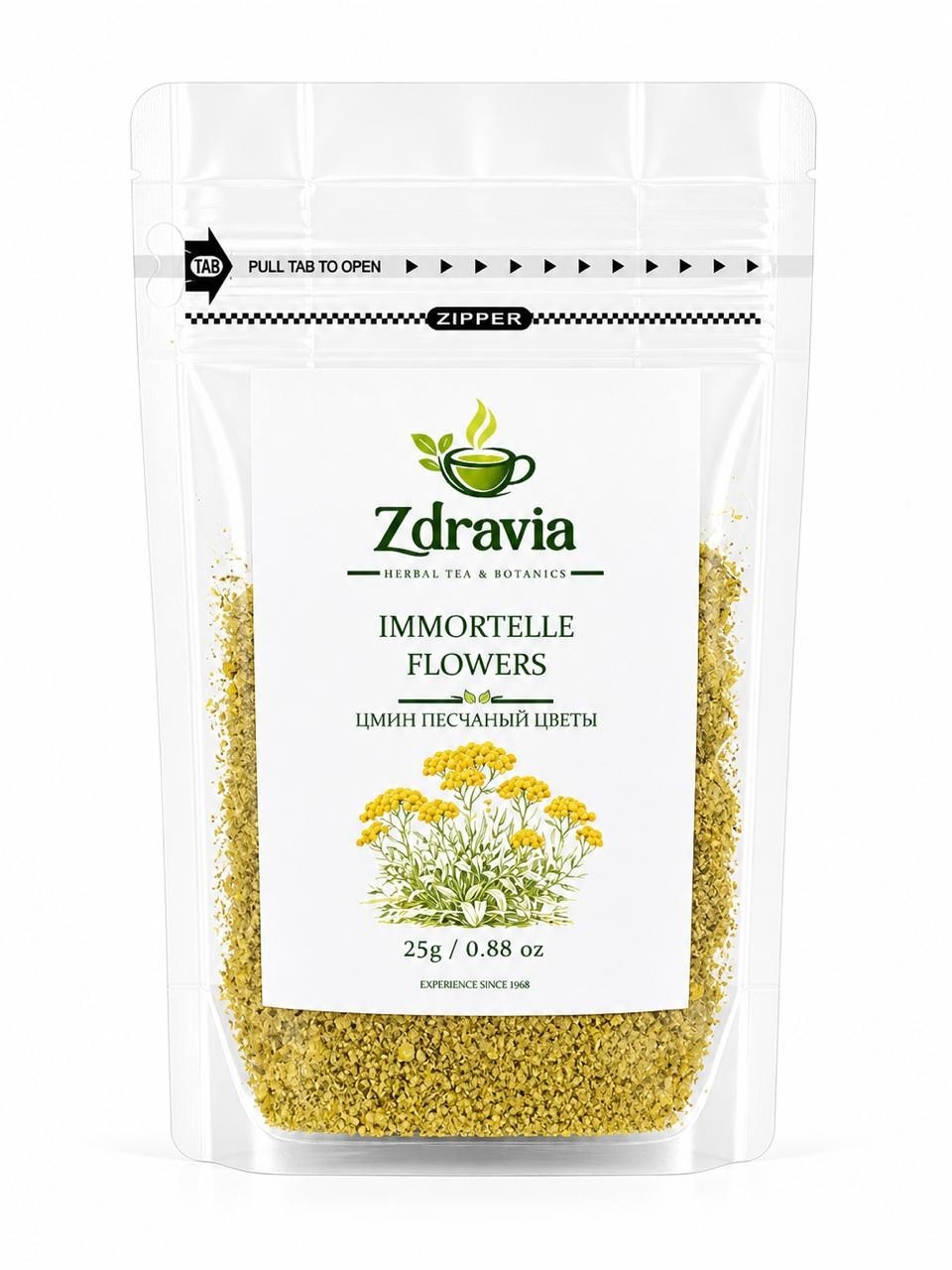 Immortelle Flowers 25g Helichrysum Dried Herbal Tea Natural Бессмертника Цветы