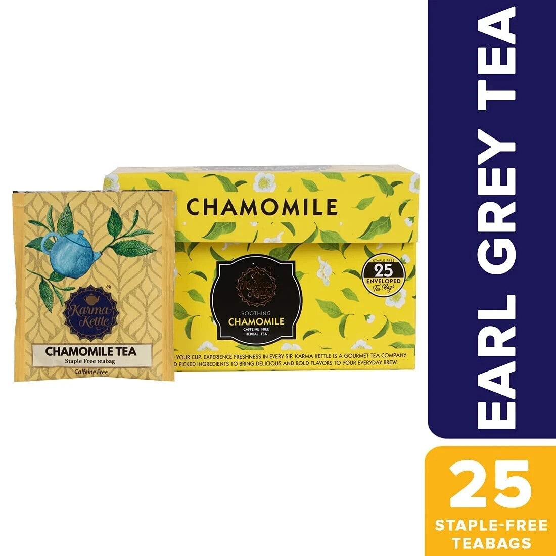 Karma Kettle Chamomile Tea – 25 Teabags Free Shipping World Wide