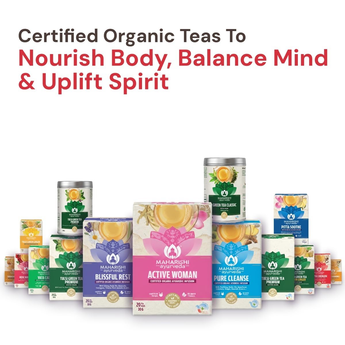 Maharishi Ayurveda All Natural Kapha Energise Herbal Tea, 20 Tea Bag