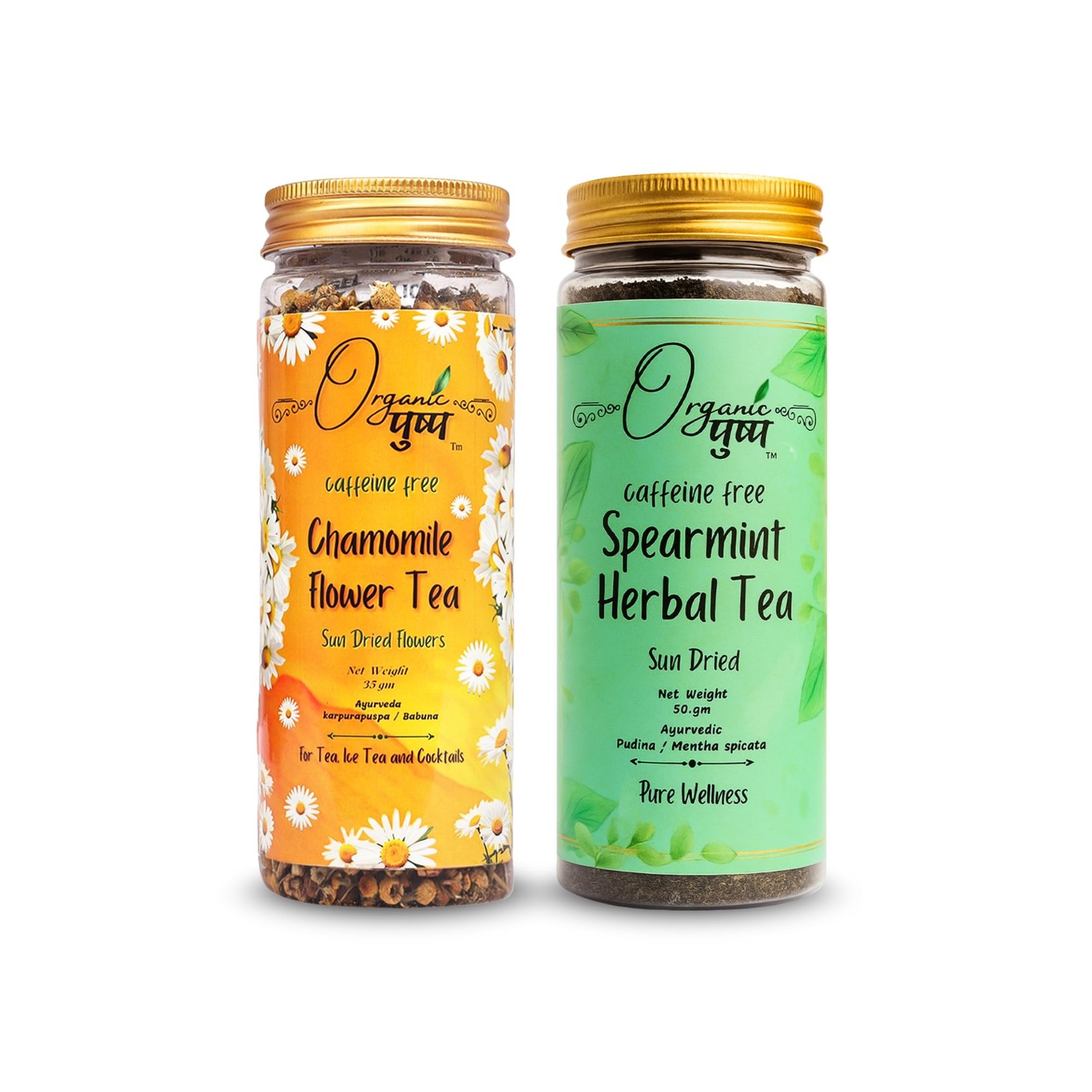 Chamomile & Spearmint Herbal Tea 85g | Organic Relaxing & Soothing Blend