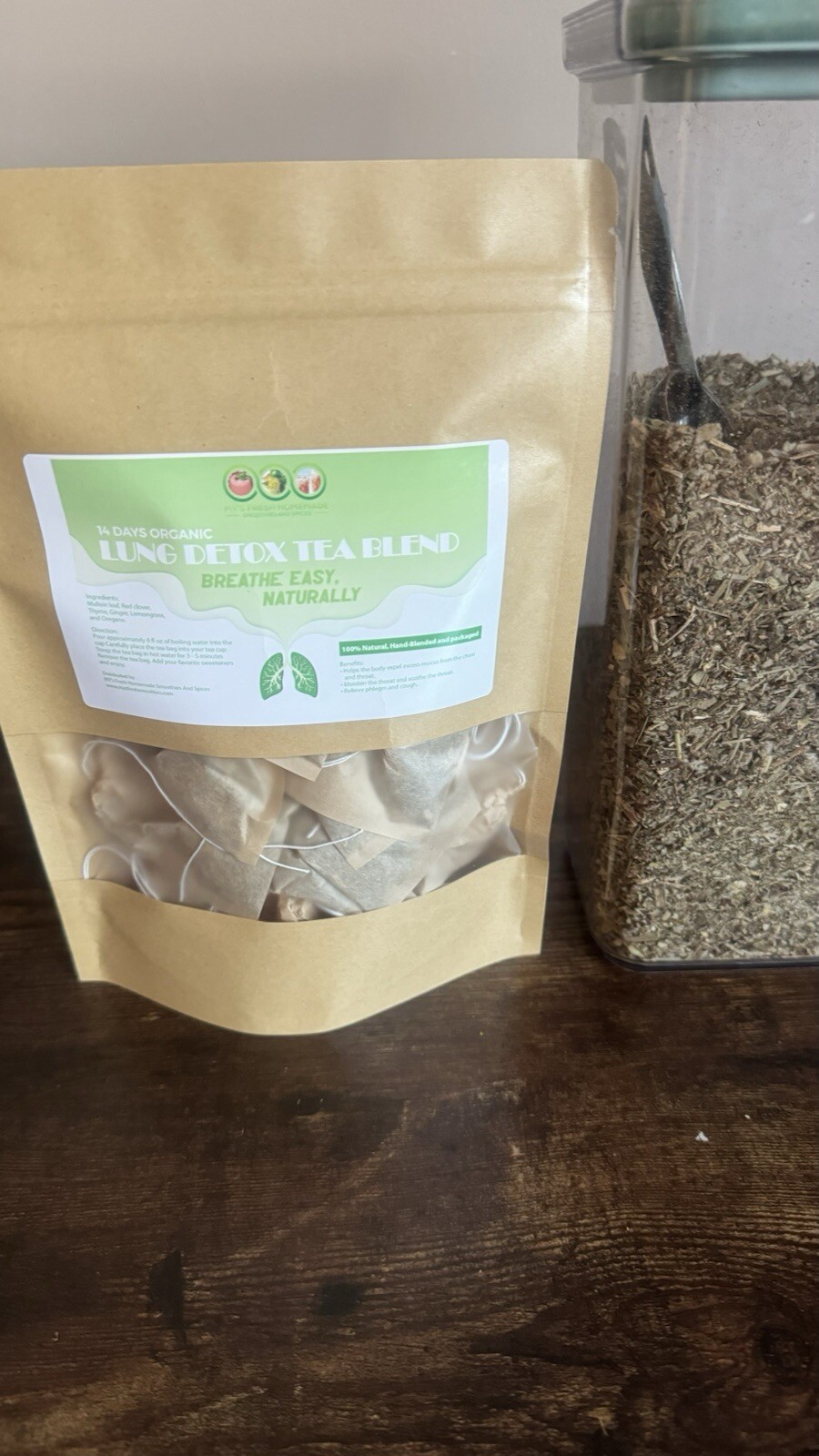 Organic Lung Detox Herbal Tea Blend – Natural Respiratory Support