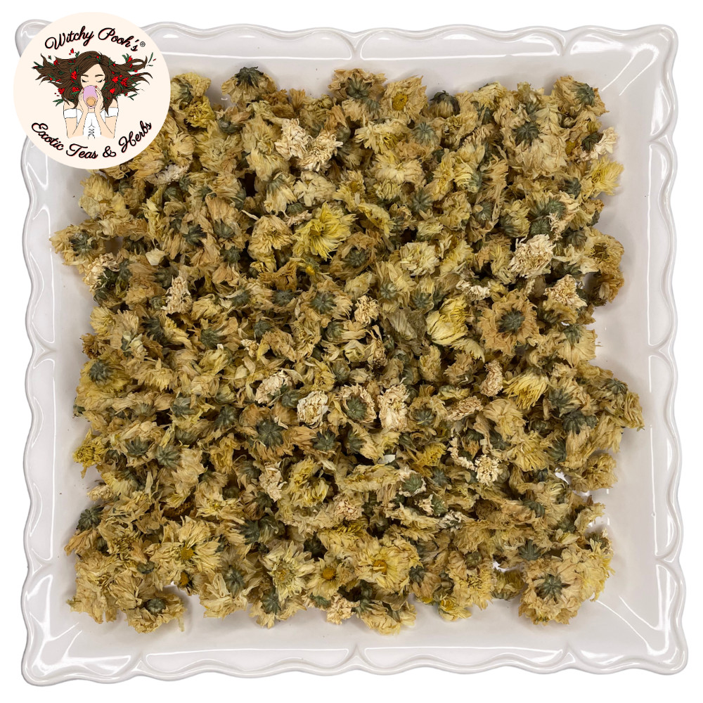 Witchy Pooh’s Chrysanthemum Tea – Whole Flowers, Caffeine Free