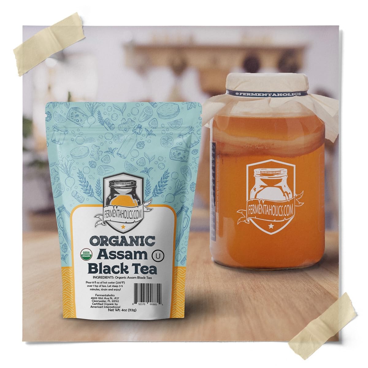 Assam Black Tea – 4 oz – USDA Certified Organic Loose Leaf – OU Kosher – Idea…