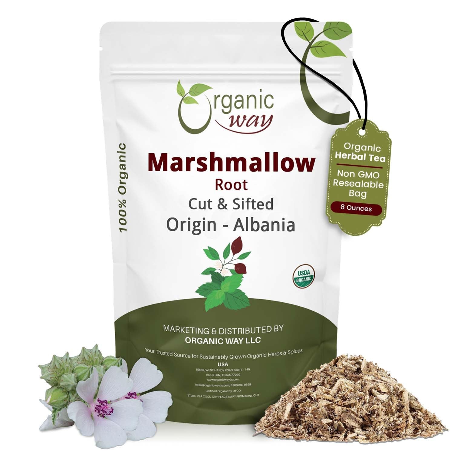 Marshmallow Root | Herbal Tea (Althaea officinalis) Cut & Sifted – European W…