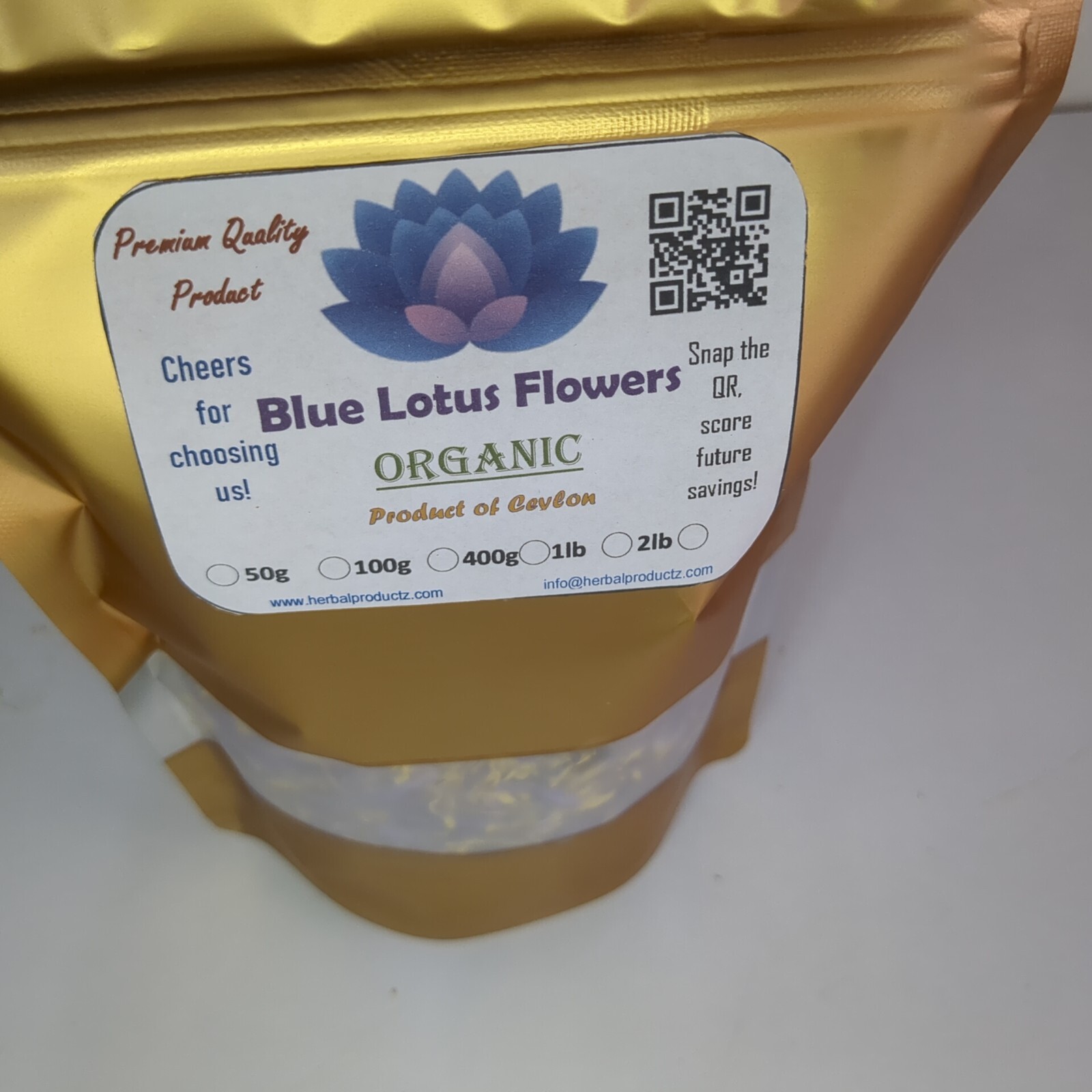 Blue lotus Flower Petals Dried Flower Organic Pure Natural Ceylon Herb Tea/Smoke
