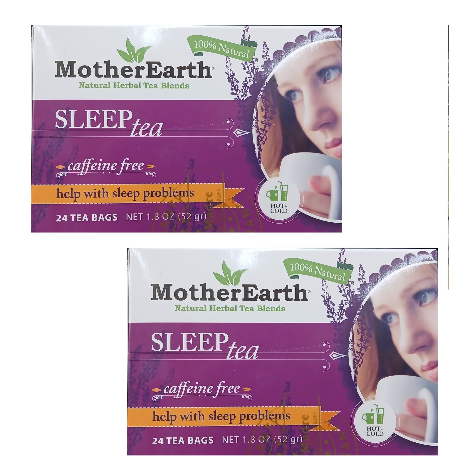 Mother Earth Sleep Tea Blend -Sleep Support- Caffeine Free 48 Tea Bags