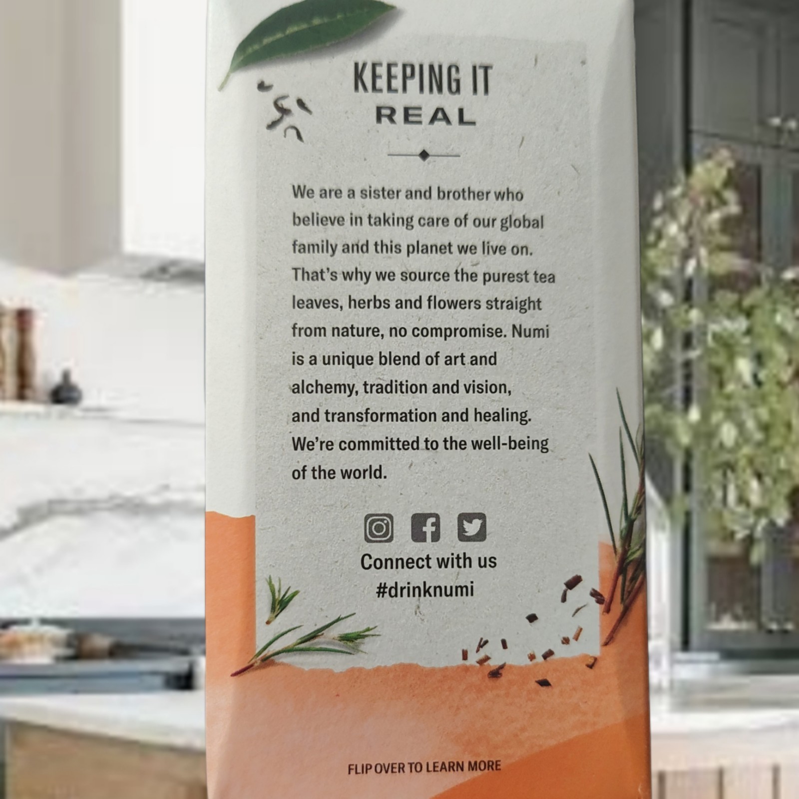 Numi 18 Organic Tea Bags Rooibos Mellow South African Brew Caffeine Free