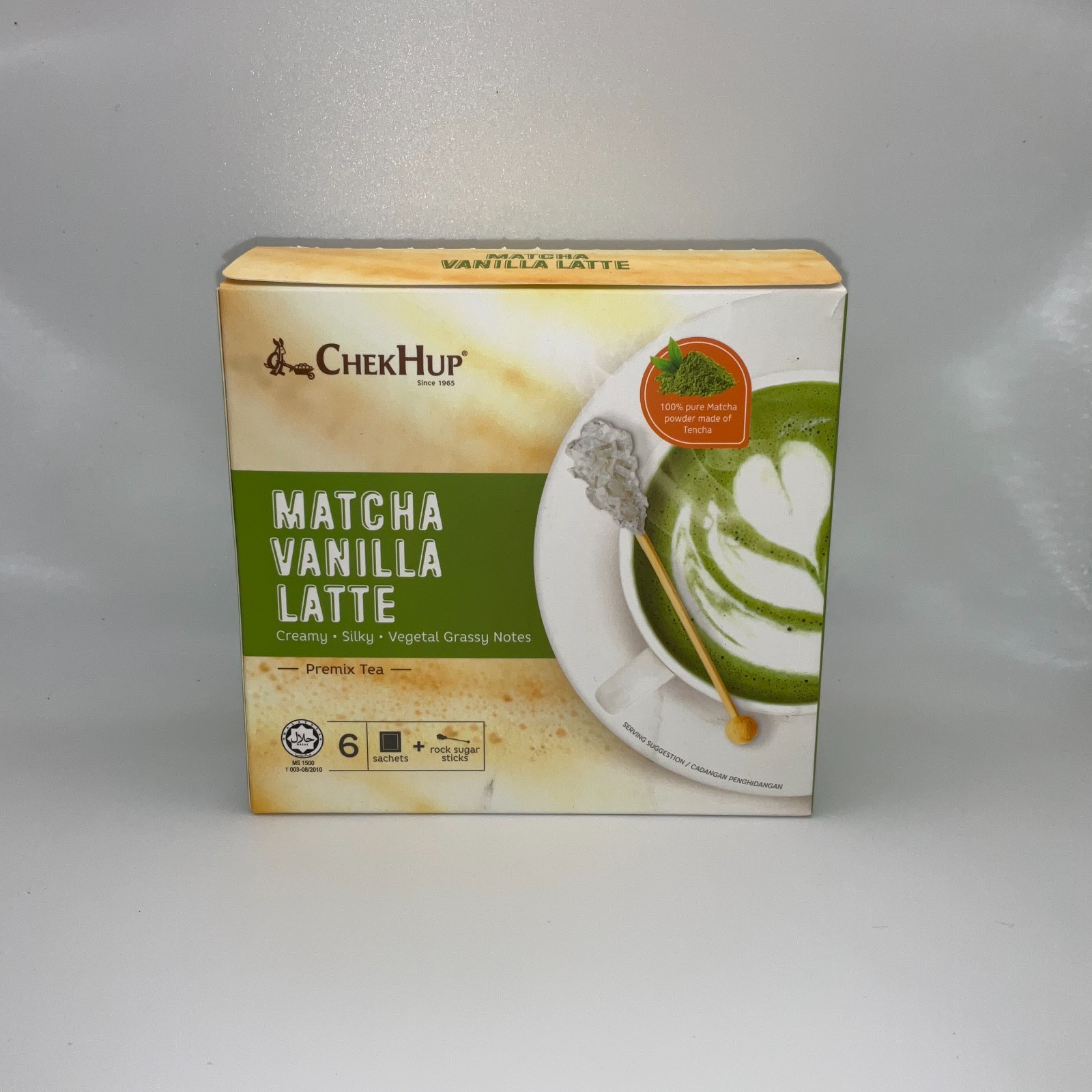 Chek Hup Premix Matcha Vanilla Latte (23 g X 6’s) 2 Boxes