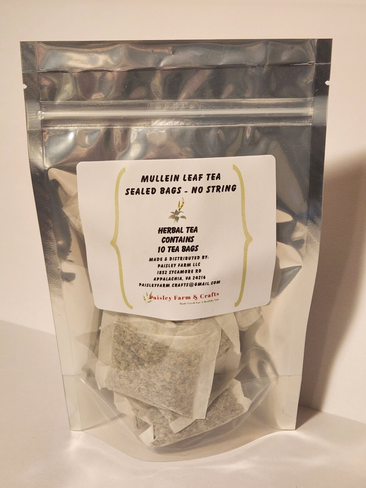 Mullein Leaf Tea Bags – All Natural Wildcrafted