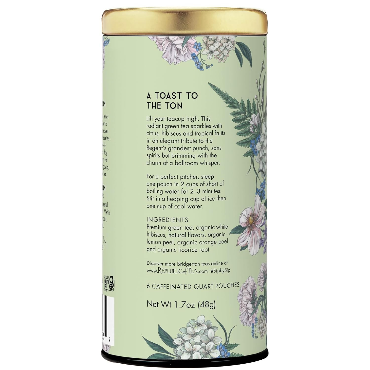 Bridgerton Queen Charlotte & Lady Danbury Regency Punch Iced Green Tea BB 11/27