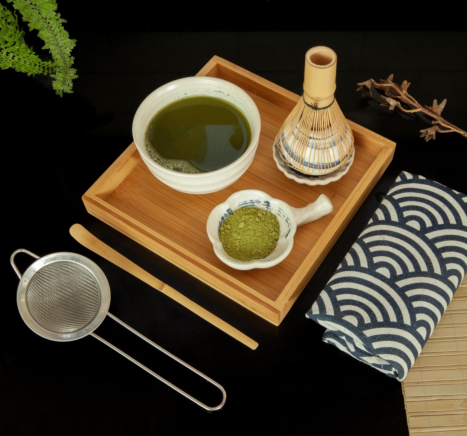 Unique Matcha Set: 9 pieces set, A Ceremonial Grade Kit For Matcha With 2 Thi…