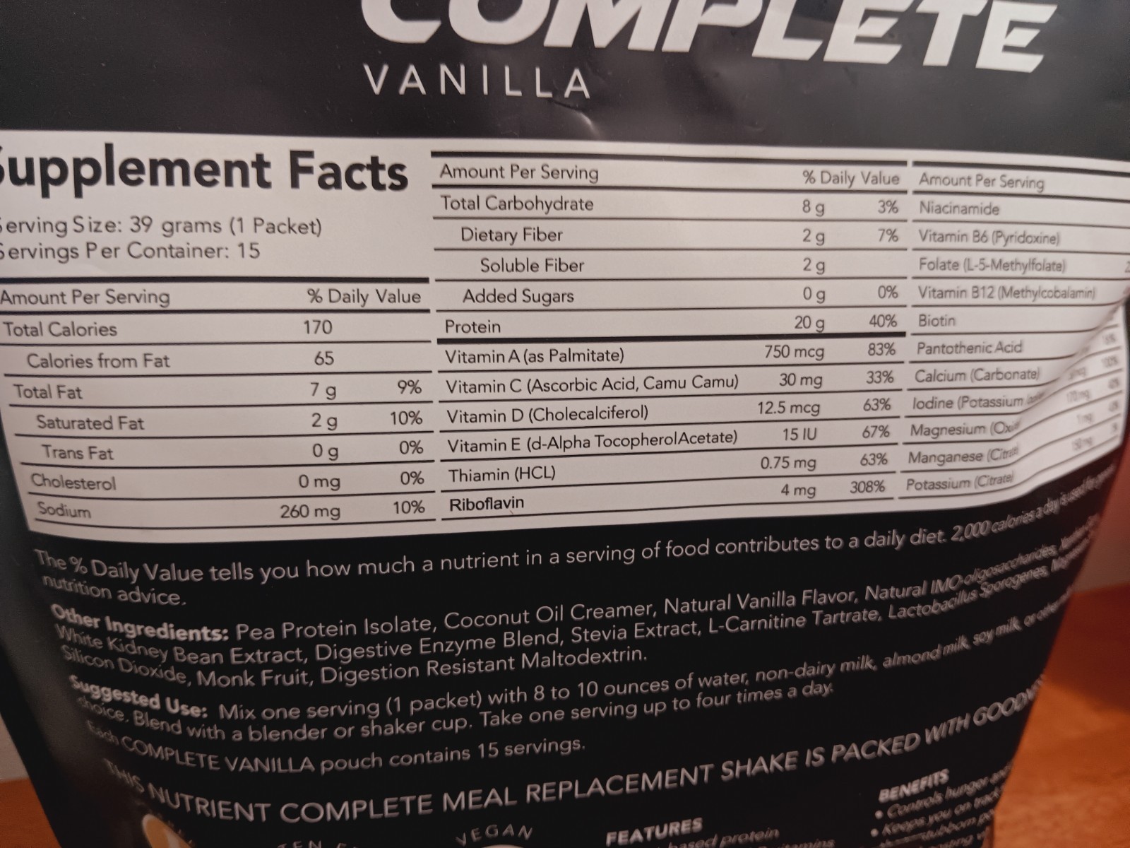 Q Sciences Complete Vanilla The Feel Good Weight Loss Shake 15 Servings
