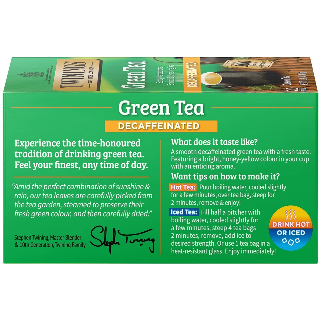 Twinings Decaffeinated Green Tea – 20 tea bags