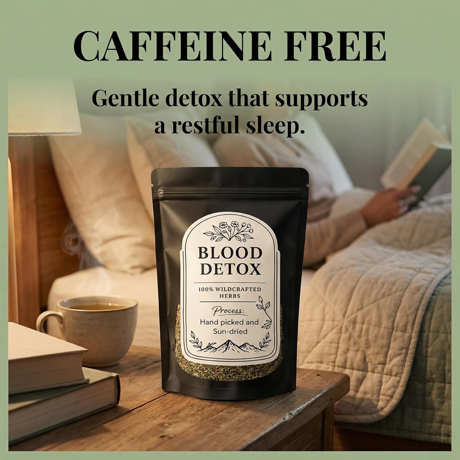 Té desintoxicante de sangre Jamaica, con flor de loto, canela, yushu y más, 170
