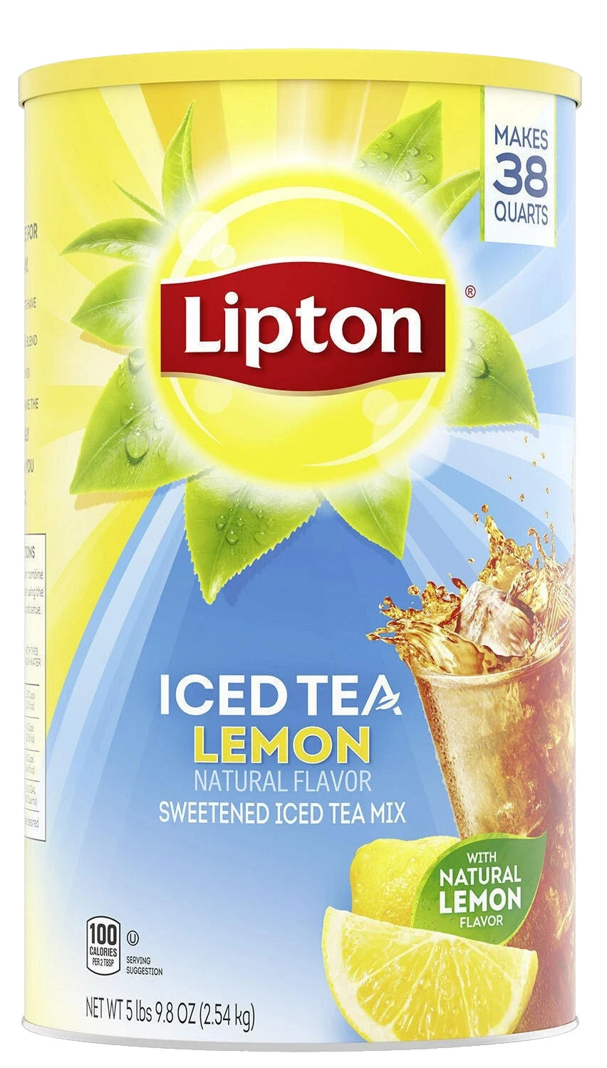 Lipton Sweetened Iced Tea Mix, Lemon (89.8 oz.) – NEW FRESH – Free Shipping