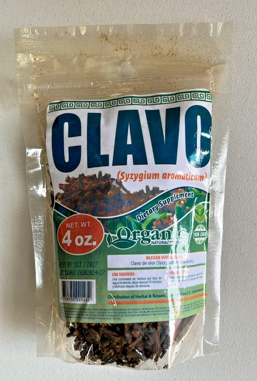 Clavo de Olor / Clove 4oz – Organic Mexican Herbal Tea / Té Natural de Hierbas