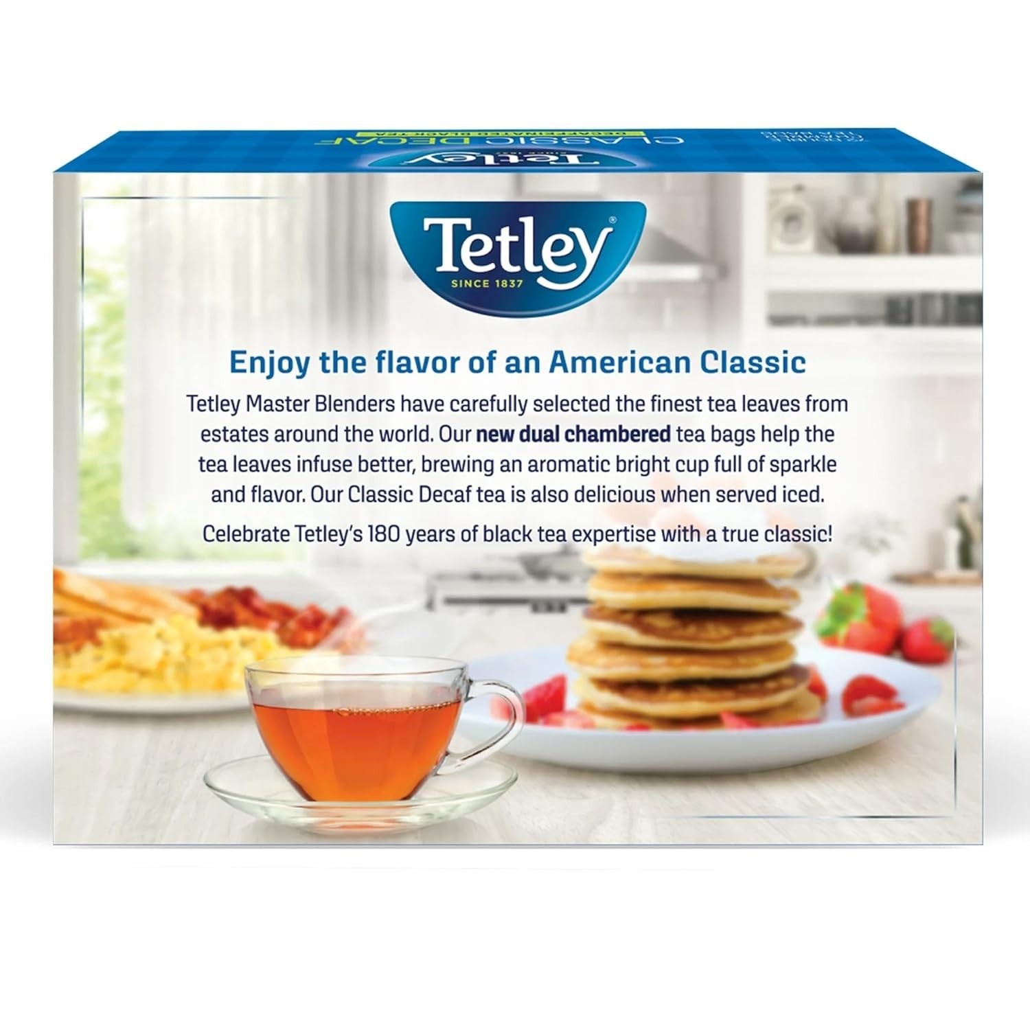 72 Count Decaffeinated Classic Black Teabags – Indulge in Rich Flavor Anytime