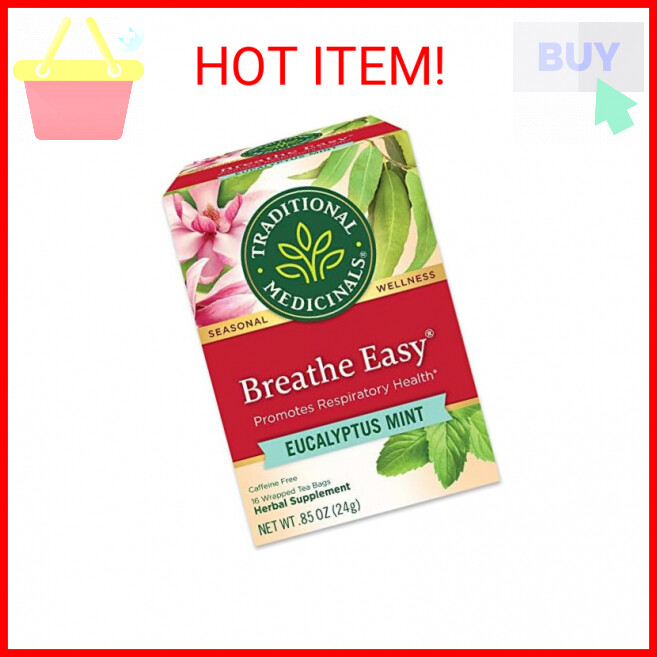 Traditional Medicinals Tea, Organic Breathe Easy, Promotes Respiratory Health, 1