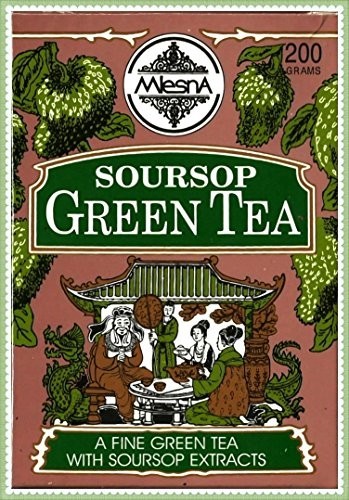 Pure Ceylon tea Mlesna Soursop Green Leaf Tea 200g 04 packs