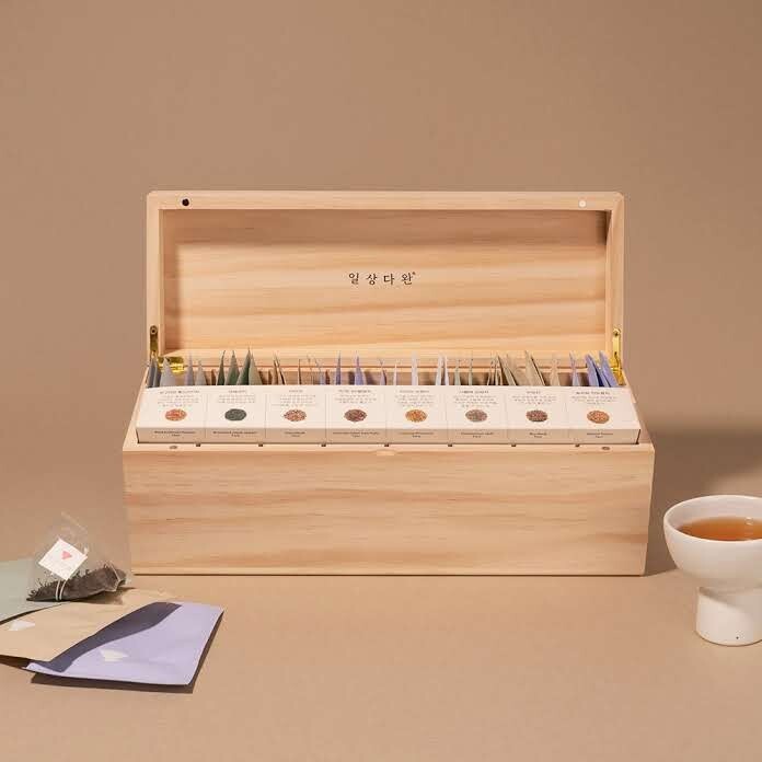 KOREAN Traditional TEA Gift Set 8 Types 40 Tea Bag Luxury Gift BOX SSANGGYE TEA