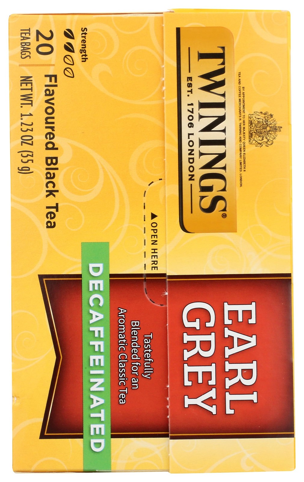 TWININGS TEA, TEA,DECAF,EARL GREY 20 BAG 20 Count, No Color