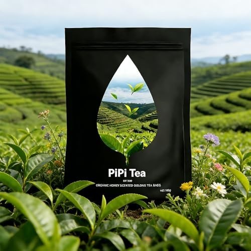 PiPi Tea Organic Oolong Bags – Whole Leaf, 20 (4g Each) 20