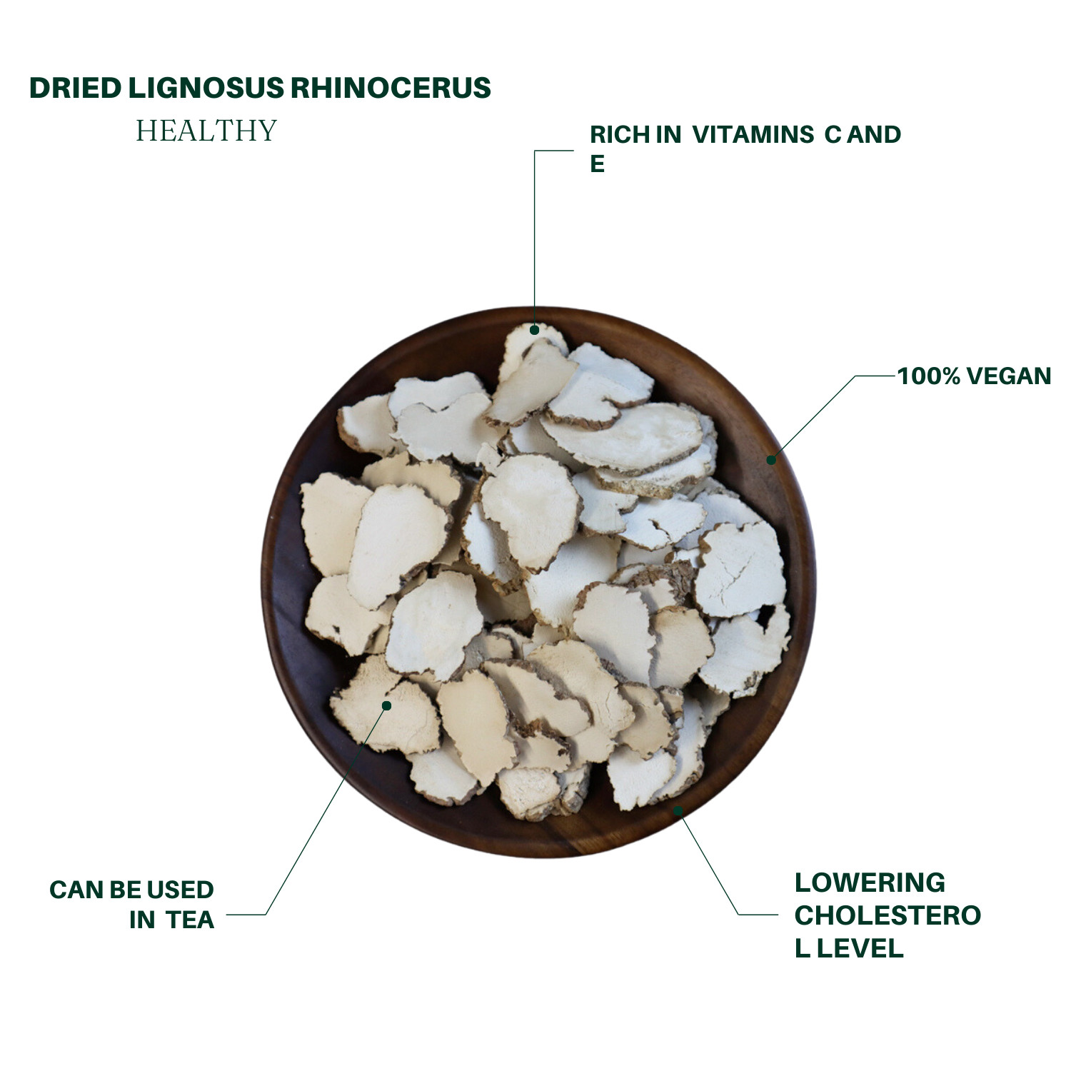 Premium Dried Lignosus rhinocerus 6oz, Chinese herb, healthy, for tea/soup 虎乳菌