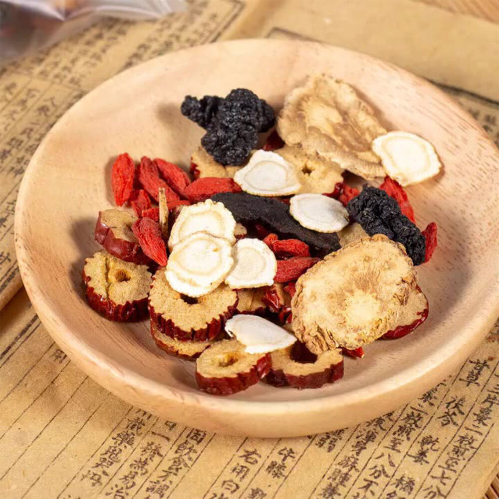 Ginseng Ten Treasures Tea Maca Mulberry Kidney Detox Liver Tea for Men Women