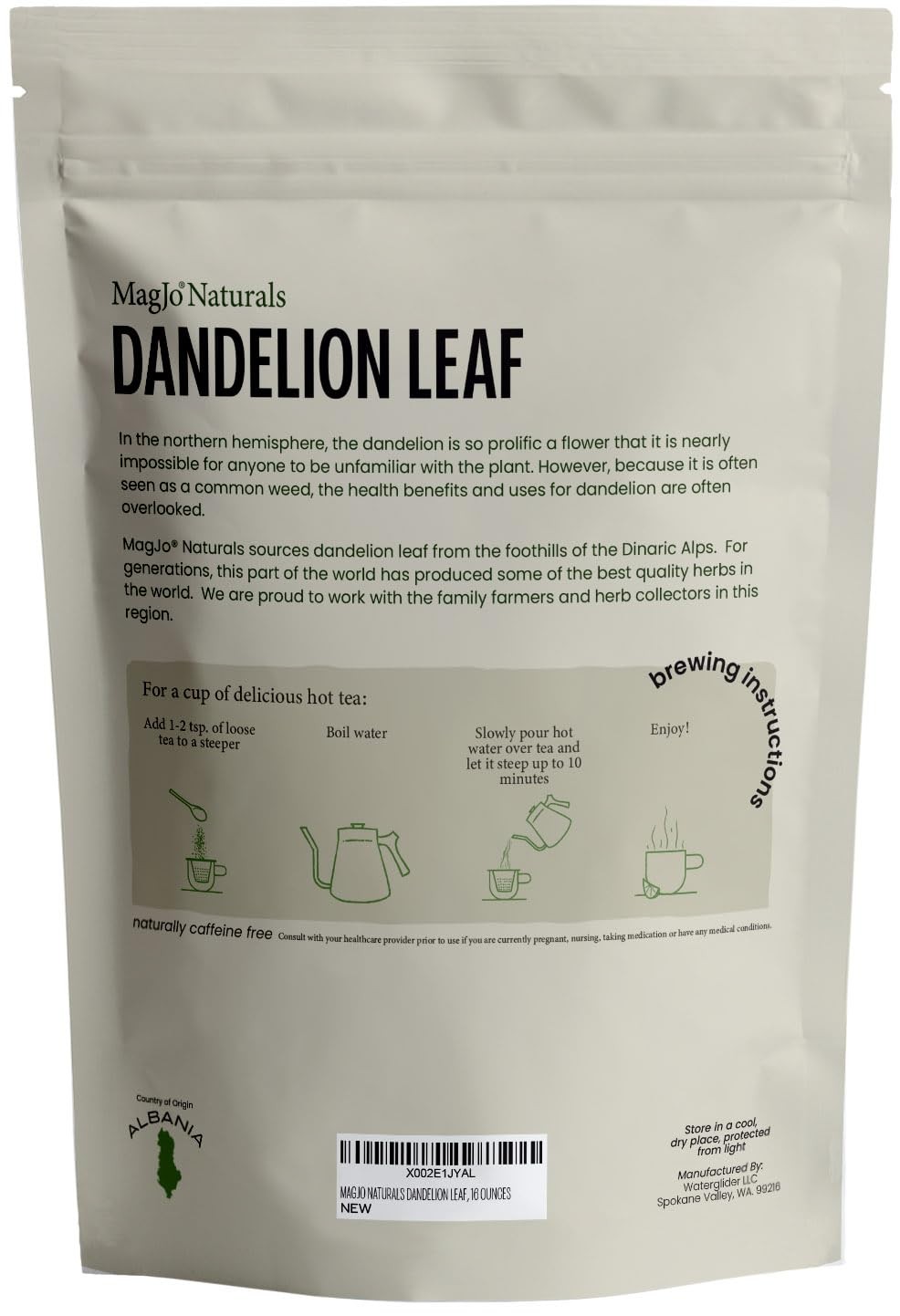 Naturals Wild-Harvest Dandelion Leaf (16 ounces) Cut & Sifted, Non-irradiated…