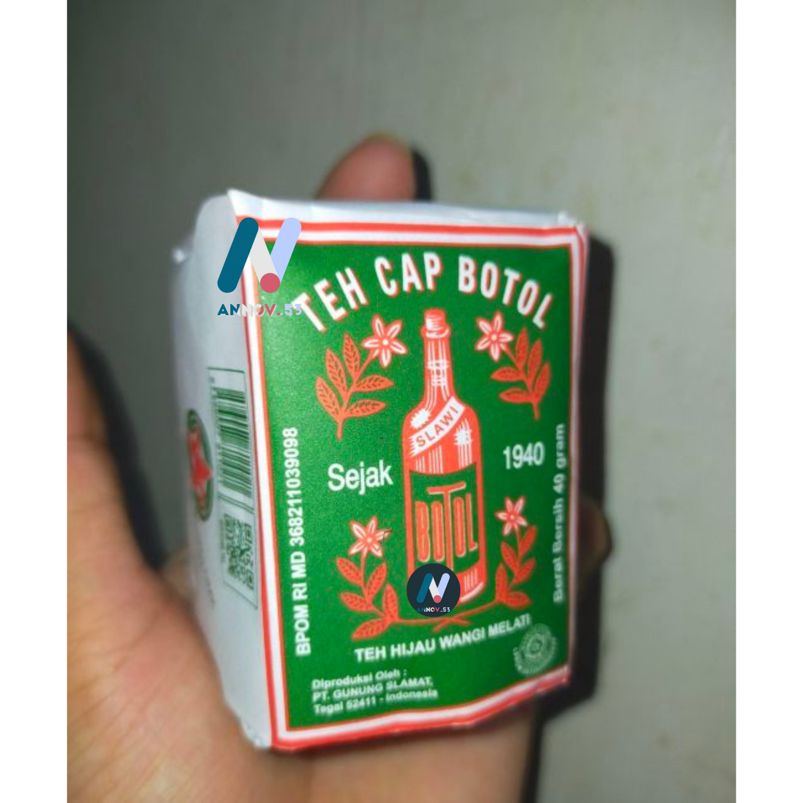 TEH CAP BOTOL Green Tea Jasmine Traditional Indonesian Legendary Since 1940 6PCS