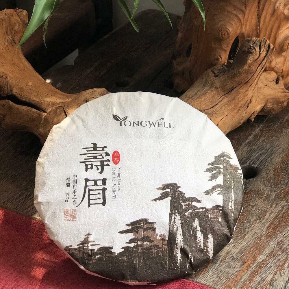 YongWell 2016 Premium Shou Mei Spring Harvested White Tea Cake 350g (12.3oz)