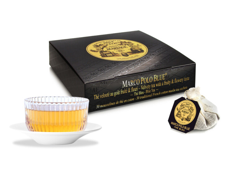 Mariage Freres – MARCO POLO BLUE – Box of 30 muslin tea sachets / bags