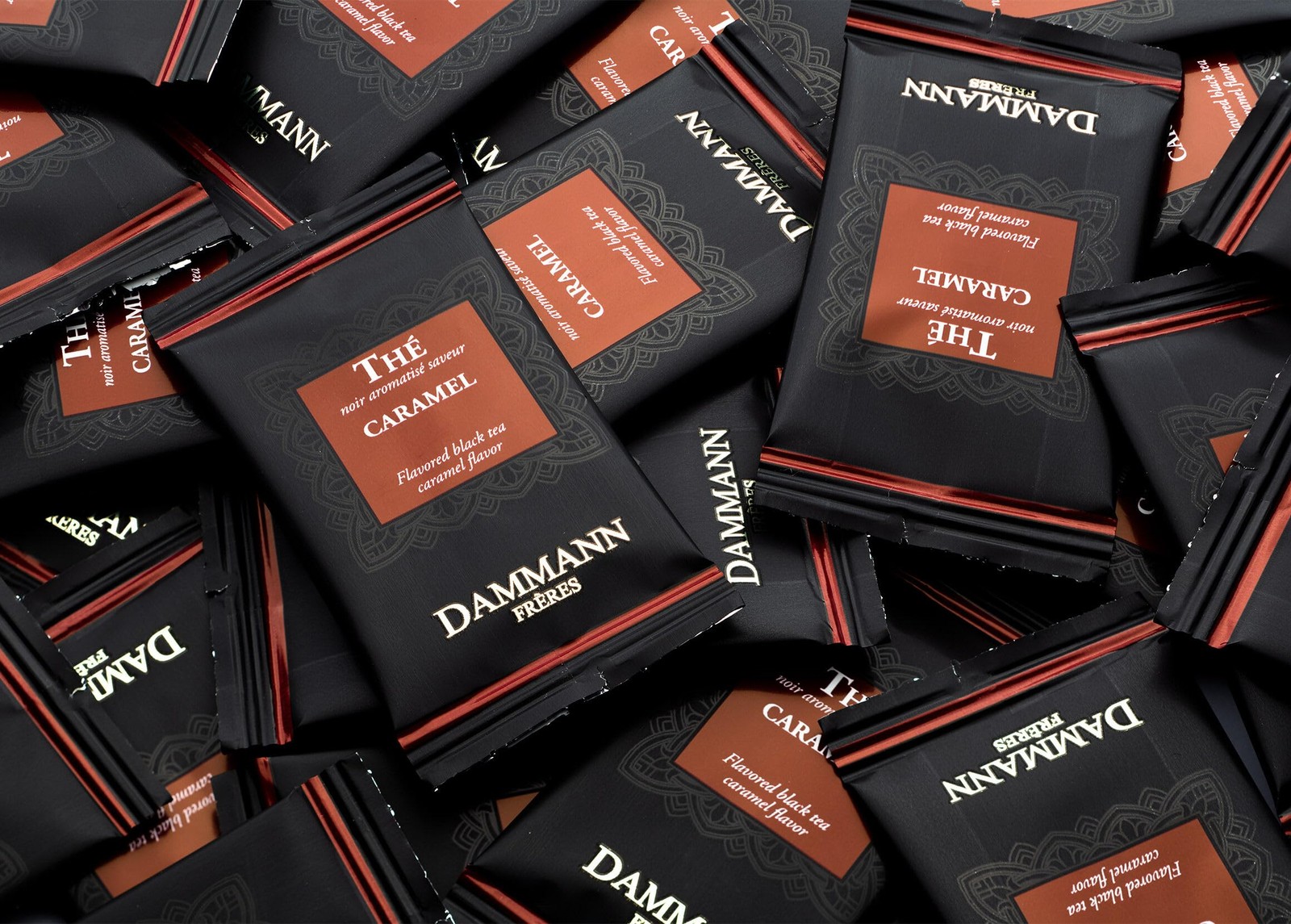 Dammann Freres Sachets, Caramel Toffee Flavored Tea Bags, Premium Gourmet Fre…