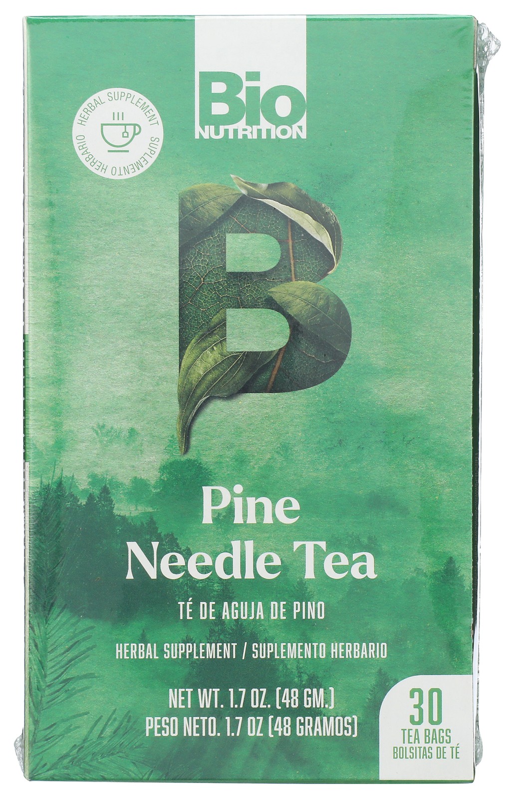 Bio Nutrition Herbal Pine Needle Tea 30 Bags 1.7 Oz 1 Pack