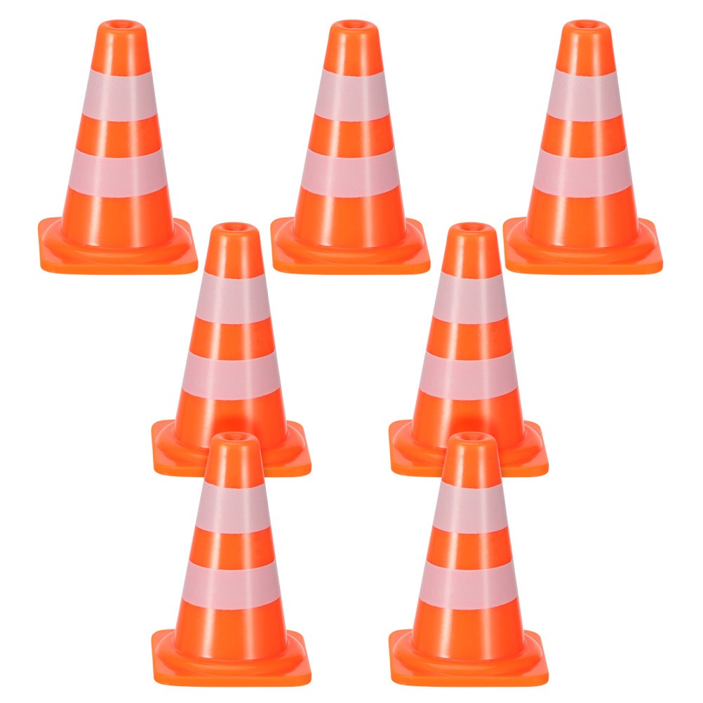 7pcs Miniature Traffic Cones Kindergarten Teaching Traffic Sign Toys