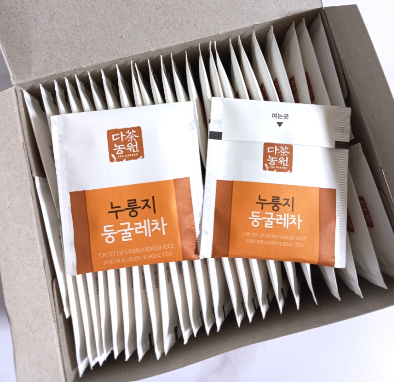 Korean Nurungji & Solomon’s Seal Tea 50 Bags Roasted Grain Tea Healthy Drink