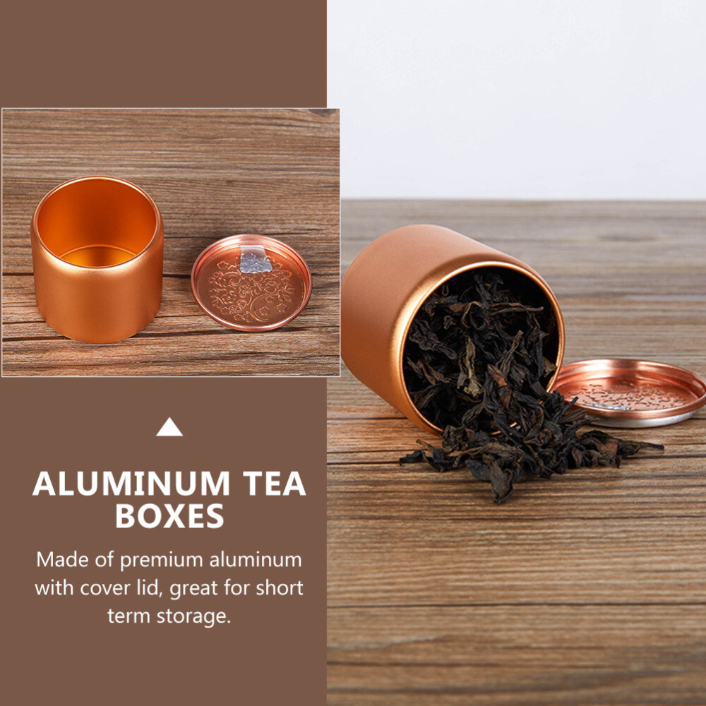 10Pcs Scented Tea Packaging Box Sealed Aluminum Can Candy Storage Jar Canister