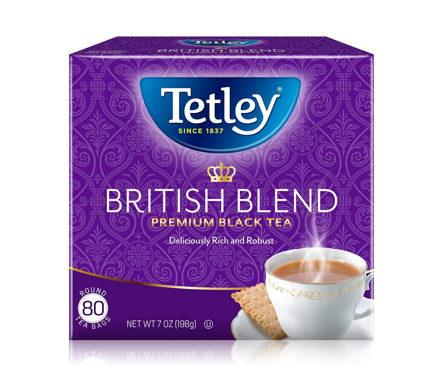 British Blend Premium Black Teabags, Rainforest Alliance Certified, Regular, 80
