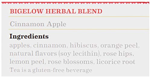 Bigelow Autumn Delight Apple Tea 28 Count Herbal Tisane Individually Wrapped